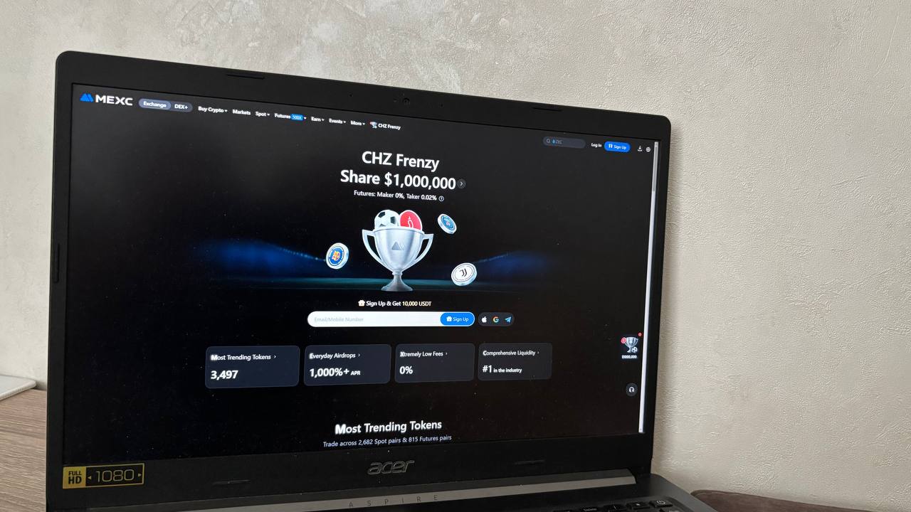 How MEXC trading interface looks like - GNcrypto