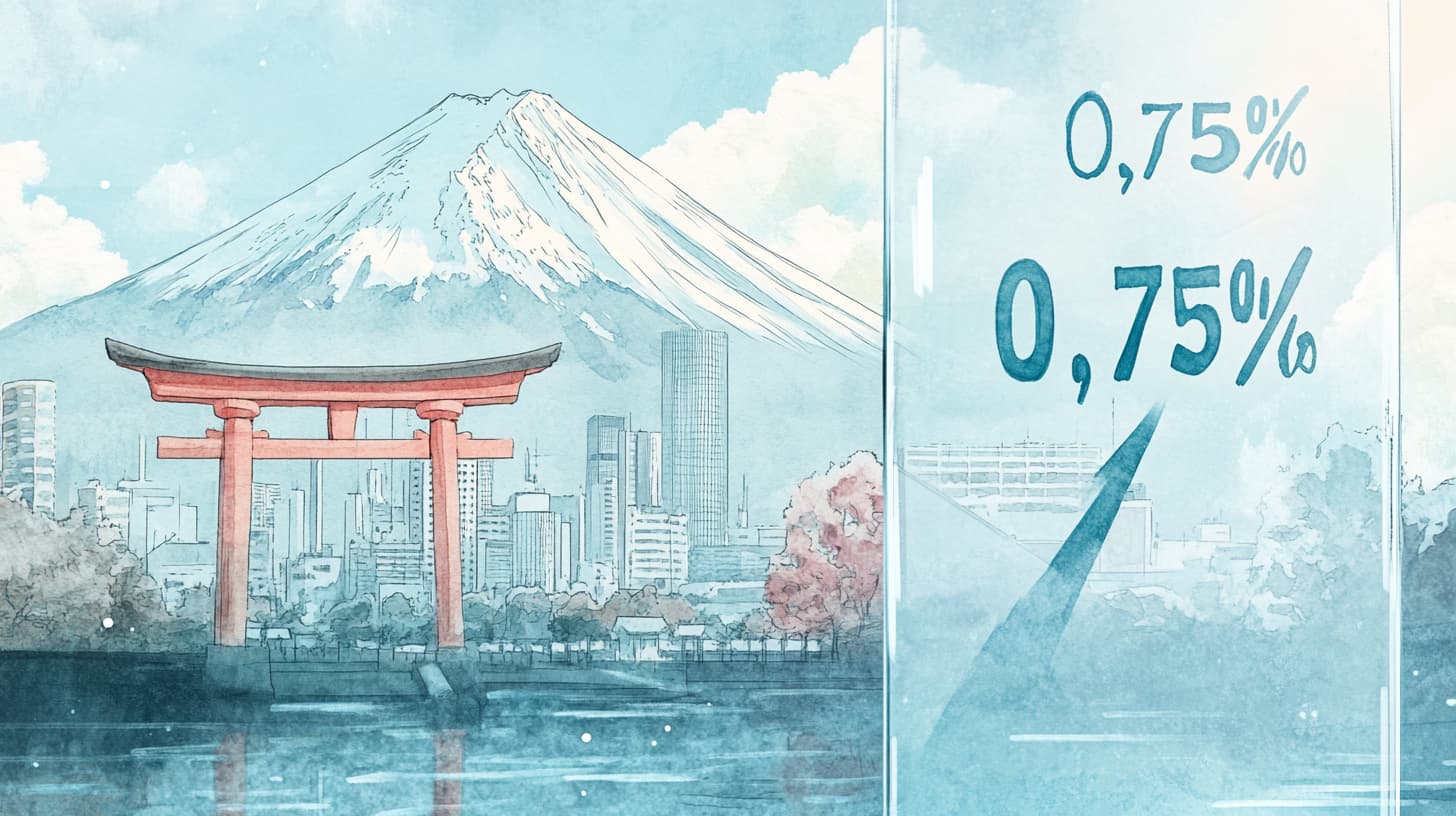 Bank of Japan lifts rate to 0.75% for first time in 30 years