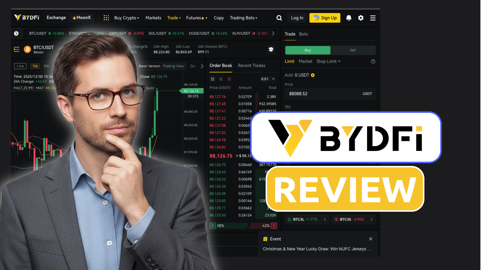 BYDFi exchange review 2025: fees, safety, and trading experience