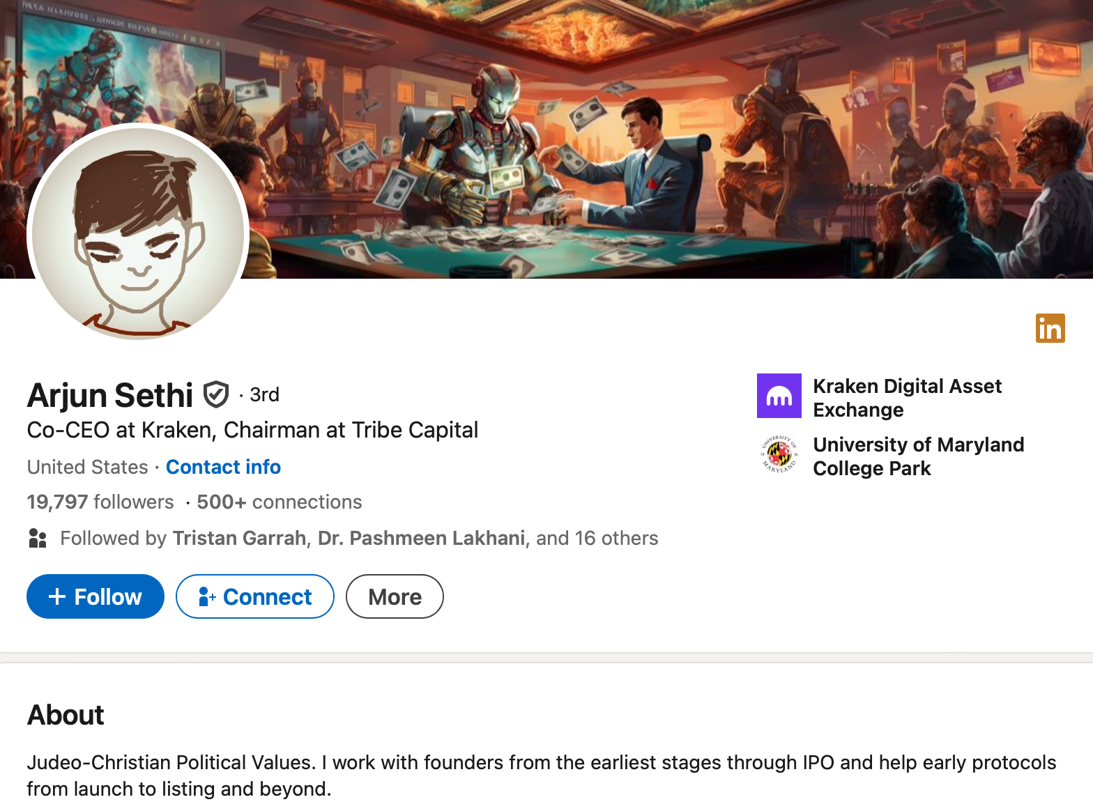 Arjun Sethi net worth: here’s how Kraken co-CEO made it - GNcrypto