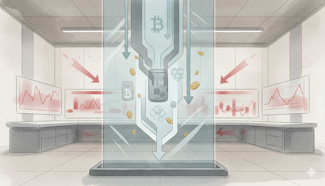 Odpływy z Bitcoin ETF w Stanach Zjednoczonych osiągnęły dwutygodniowy maksimum w związku ze spadkiem wolumenów