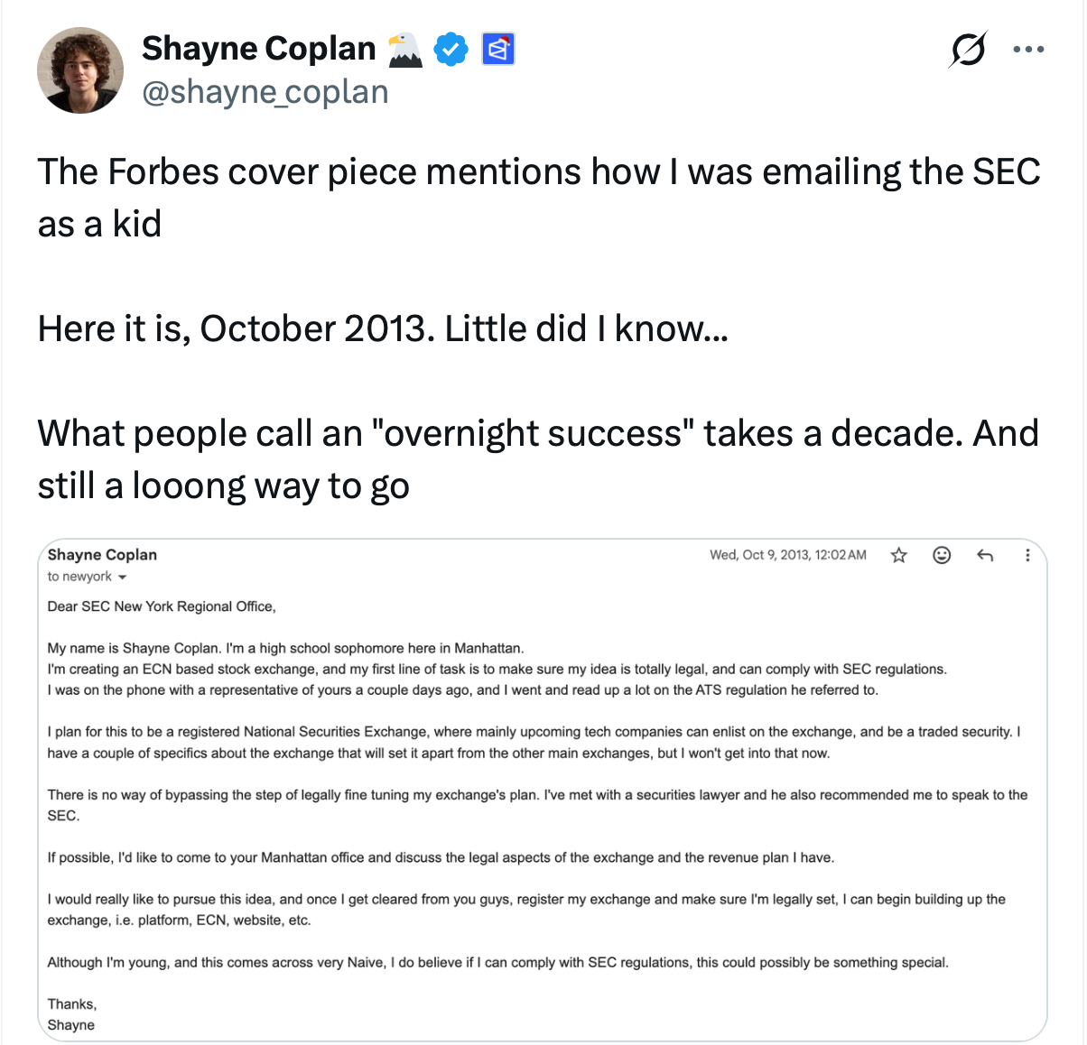 Polymarket CEO Shayne Coplan: the king of blockchain predictions