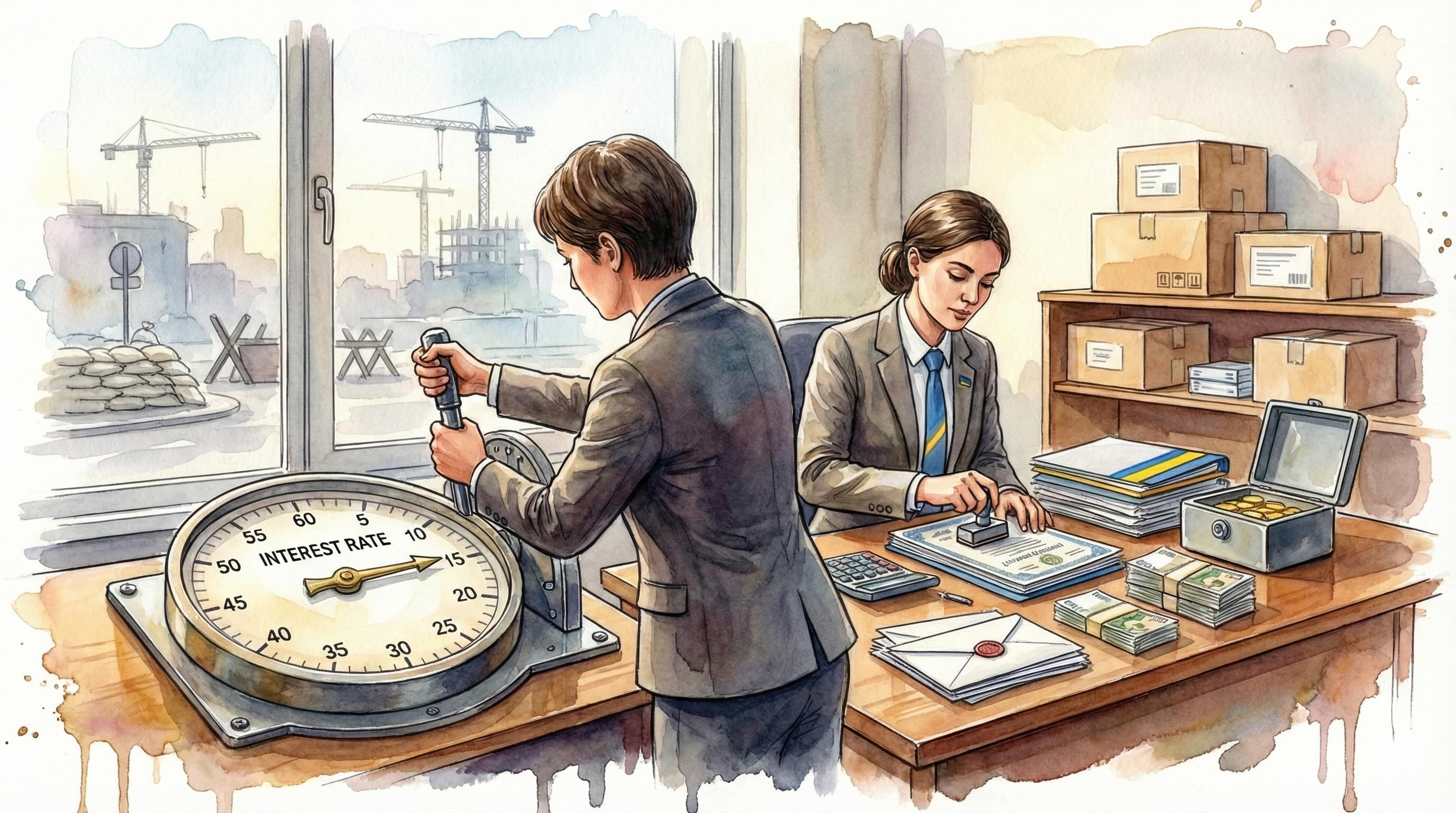 Ukraine trims interest rate to 15% as inflation eases