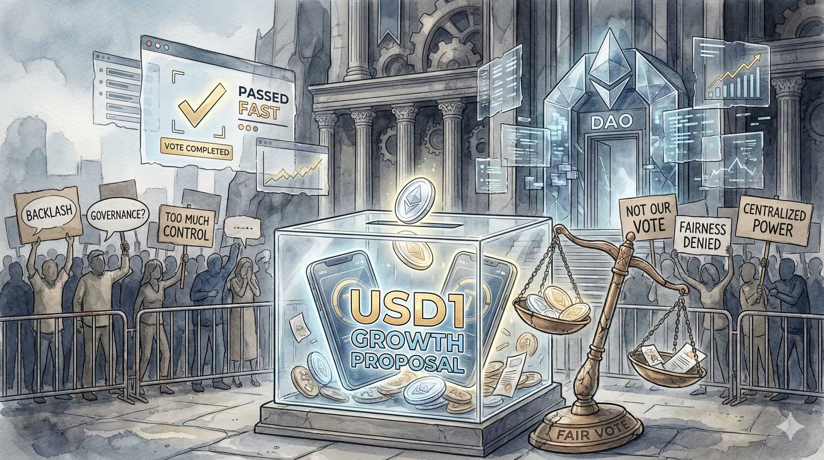 World Liberty Financial сталкивается с негативной реакцией из-за голосования за USD1