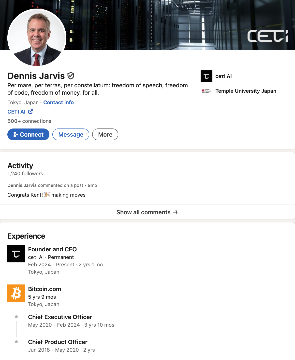 Bitcoin.com CEO: How Dennis Jarvis Rebuilt the Company - GNcrypto