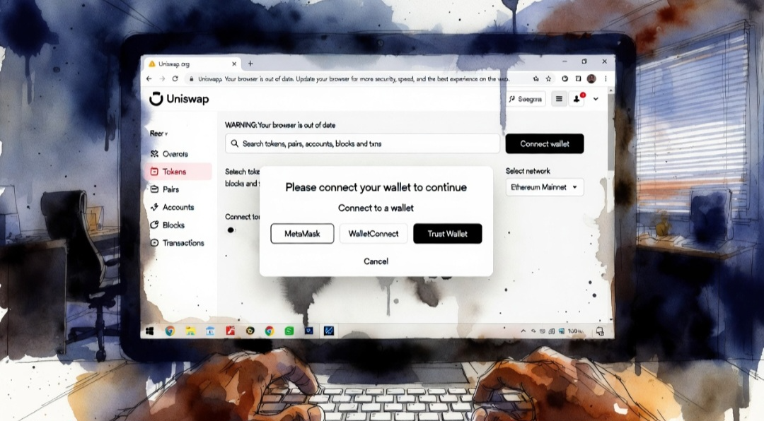 Wallet drained via fake Uniswap ad, founder renews warning