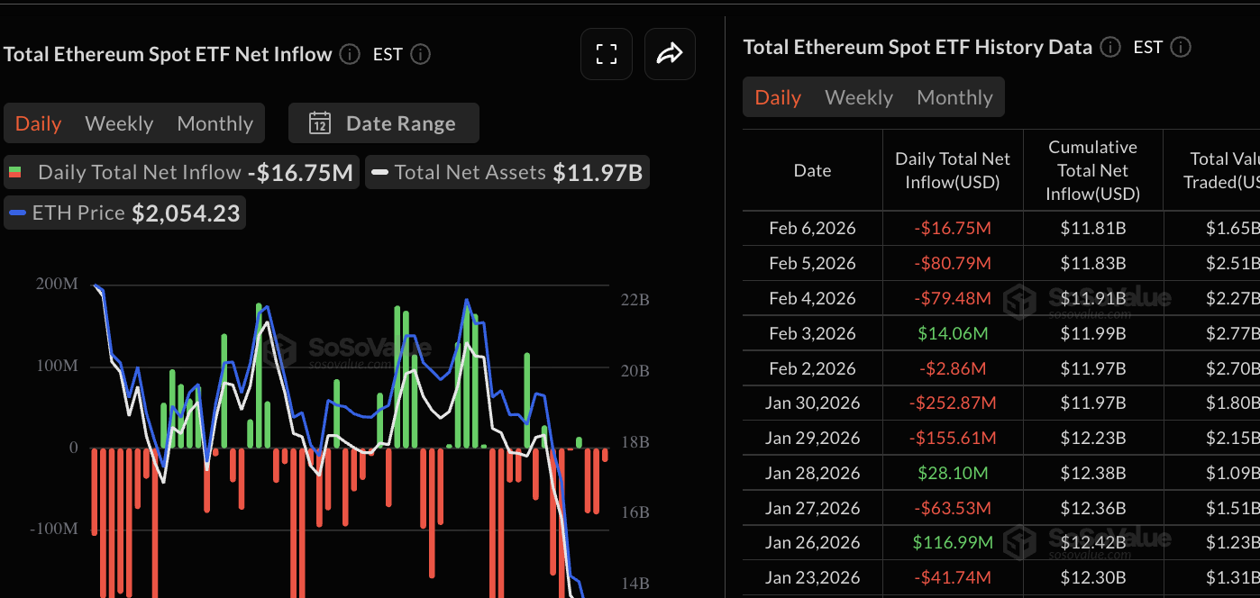 Ethereum ETFs saw outflows in early February - GNcrypto