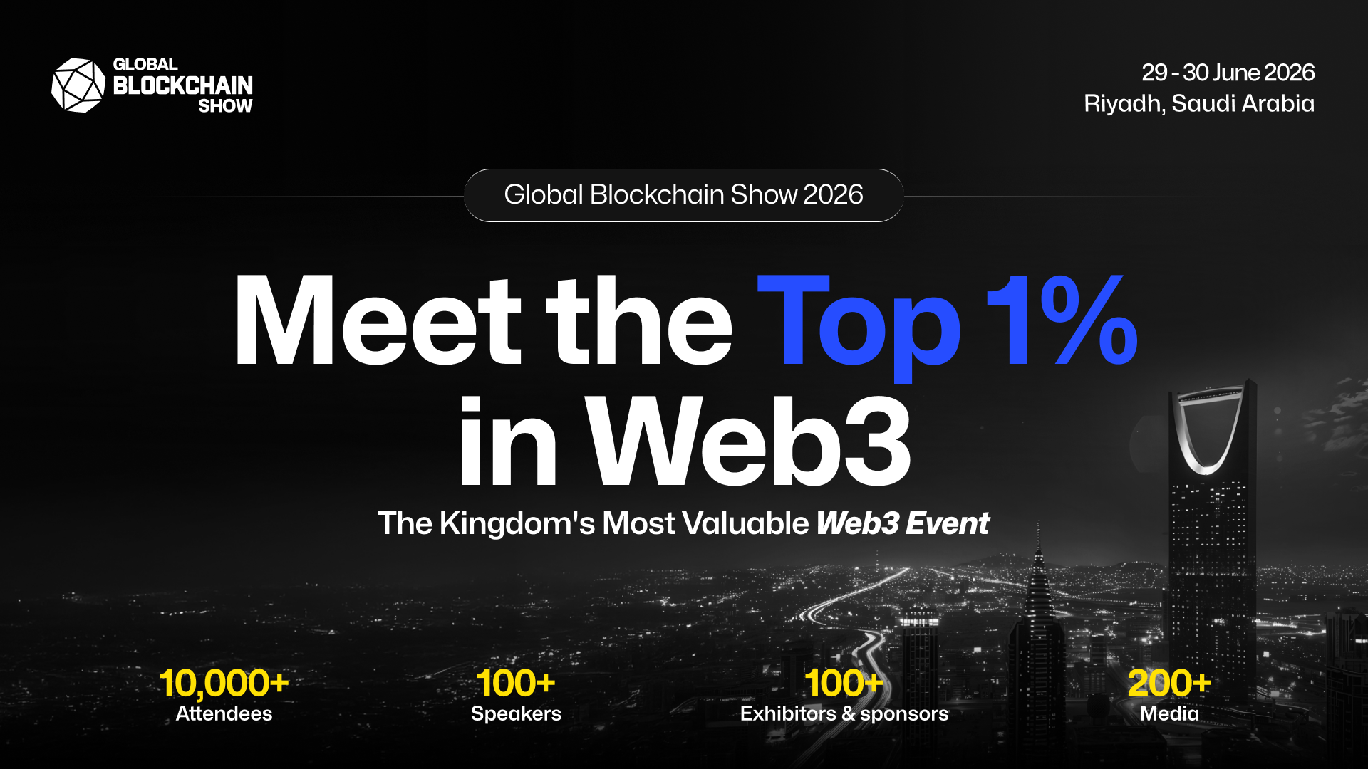 Global Blockchain Show 2026 moves to Riyadh - GNcrypto