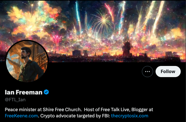Ian Freeman’s X account - GNcrypto