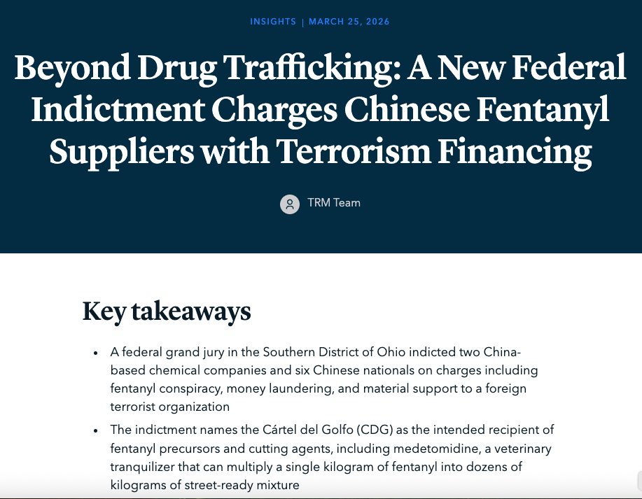 Ohio Grand Jury Indicts 2 Chinese Drugmakers In Fentanyl Case - GNcrypto