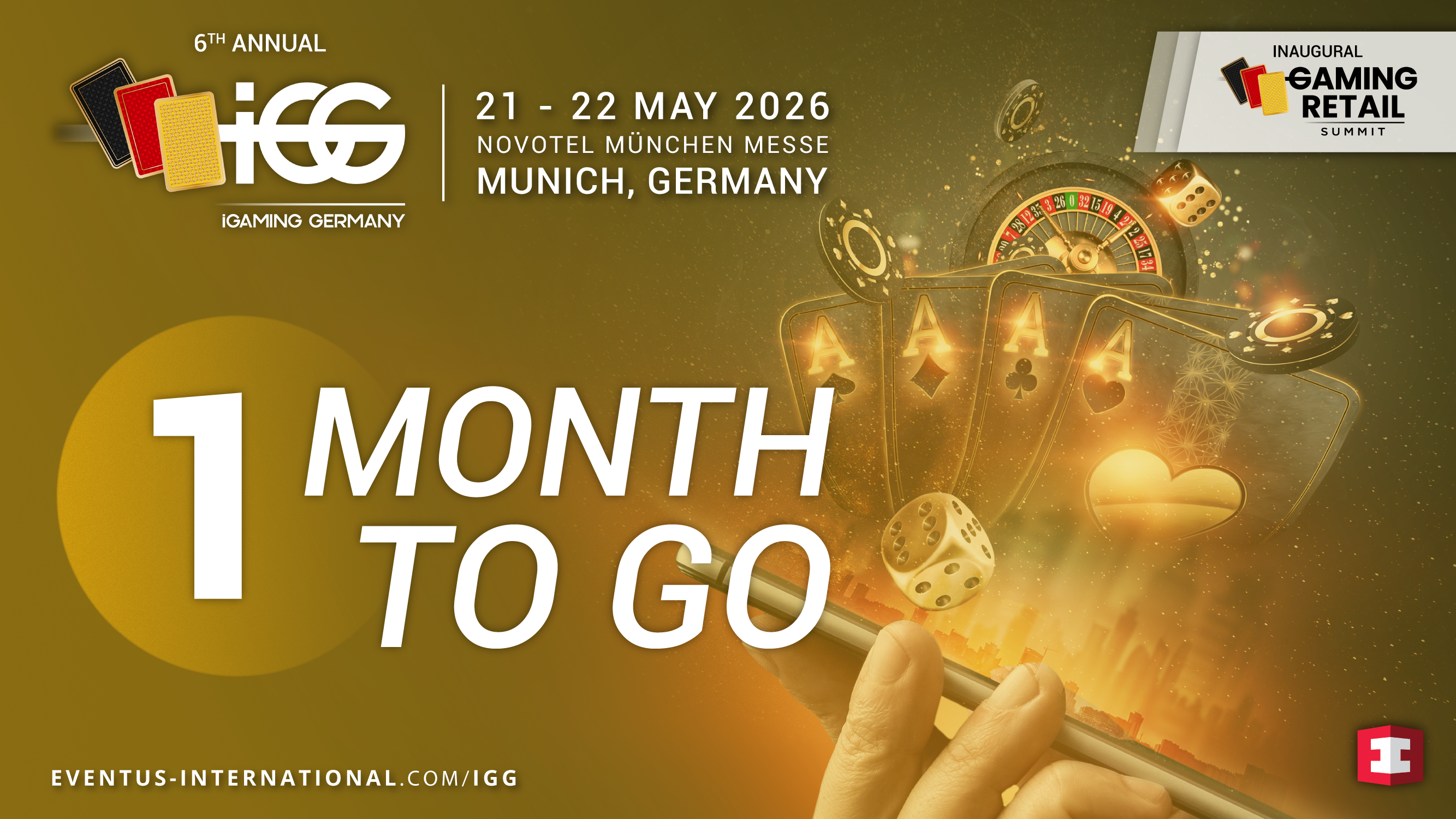IGaming Germany 2026 Heads To Munich As Online And Retail Markets Converge 20 April 2026 Mailer Igg One Month To Go 01 1 