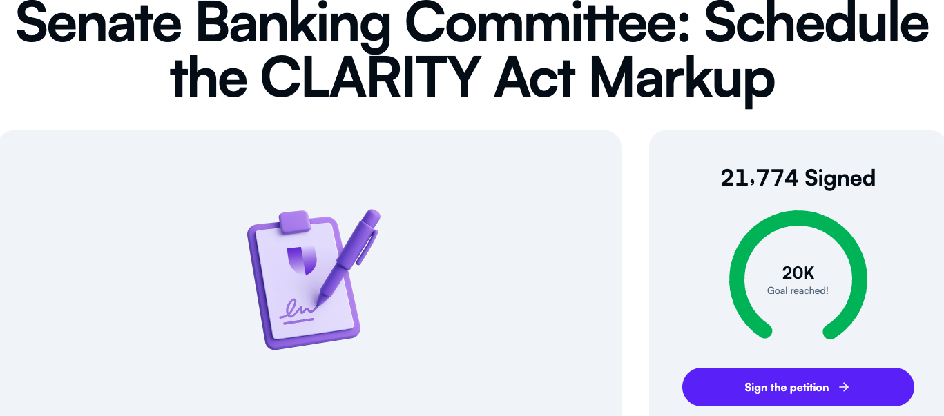 Stand With Crypto Urges Senate Banking Committee Markup - GNcrypto