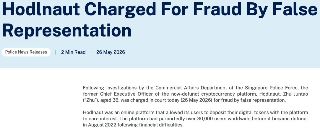 Former Hodlnaut CEO charged over alleged false Terra claims - GNcrypto