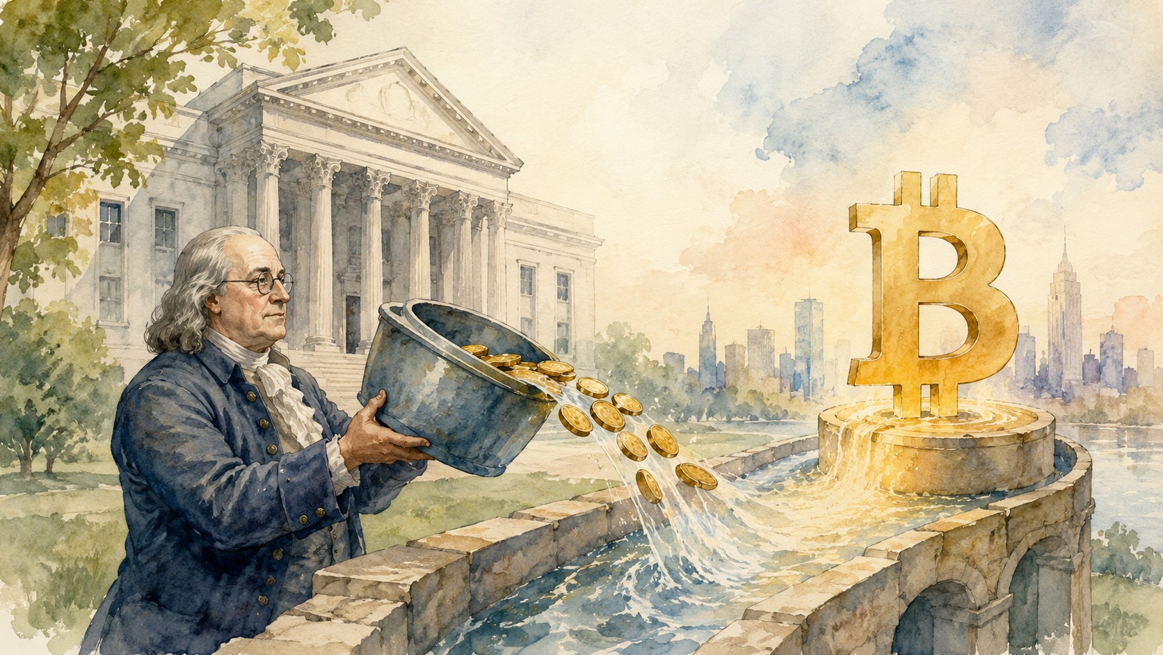 Franklin Templeton files ETFs routing dividends into Bitcoin