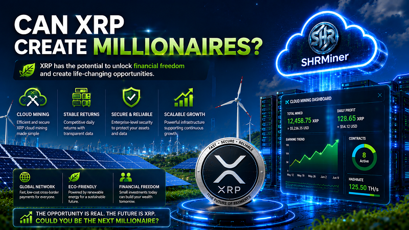 Can XRP make you a millionaire? SHRMiner launches XRP cloud mining platform