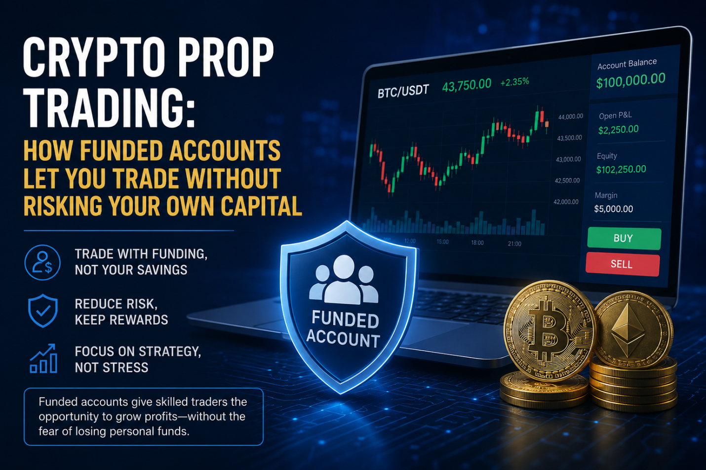 Crypto prop trading: How funded accounts let you trade without risking your own capital