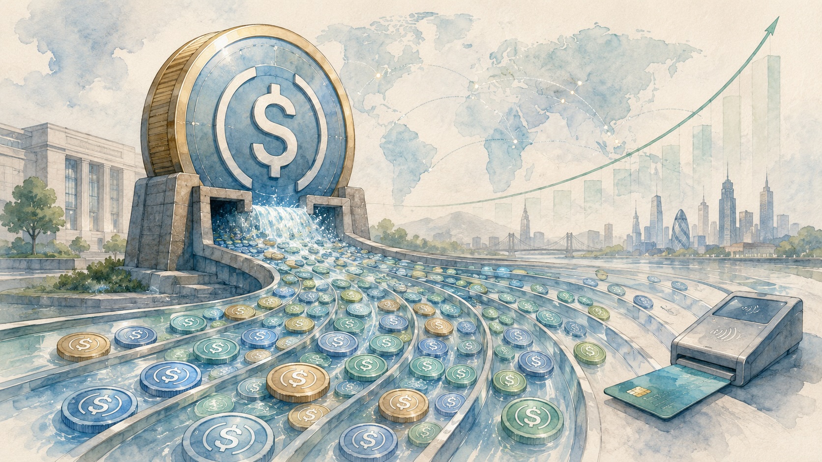 Stablecoin volume hits record $1.79T in June