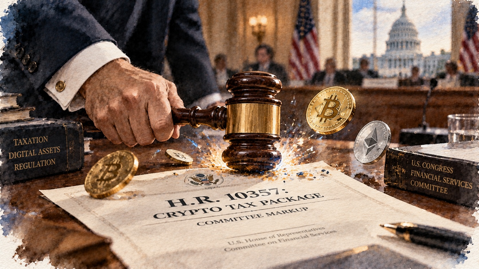 H.R.10357: Komisja USA przyjęła pakiet podatkowy dla krypto