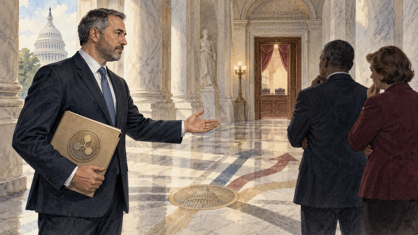 Ripple’s legal chief lobbies Democrats to keep CLARITY Act