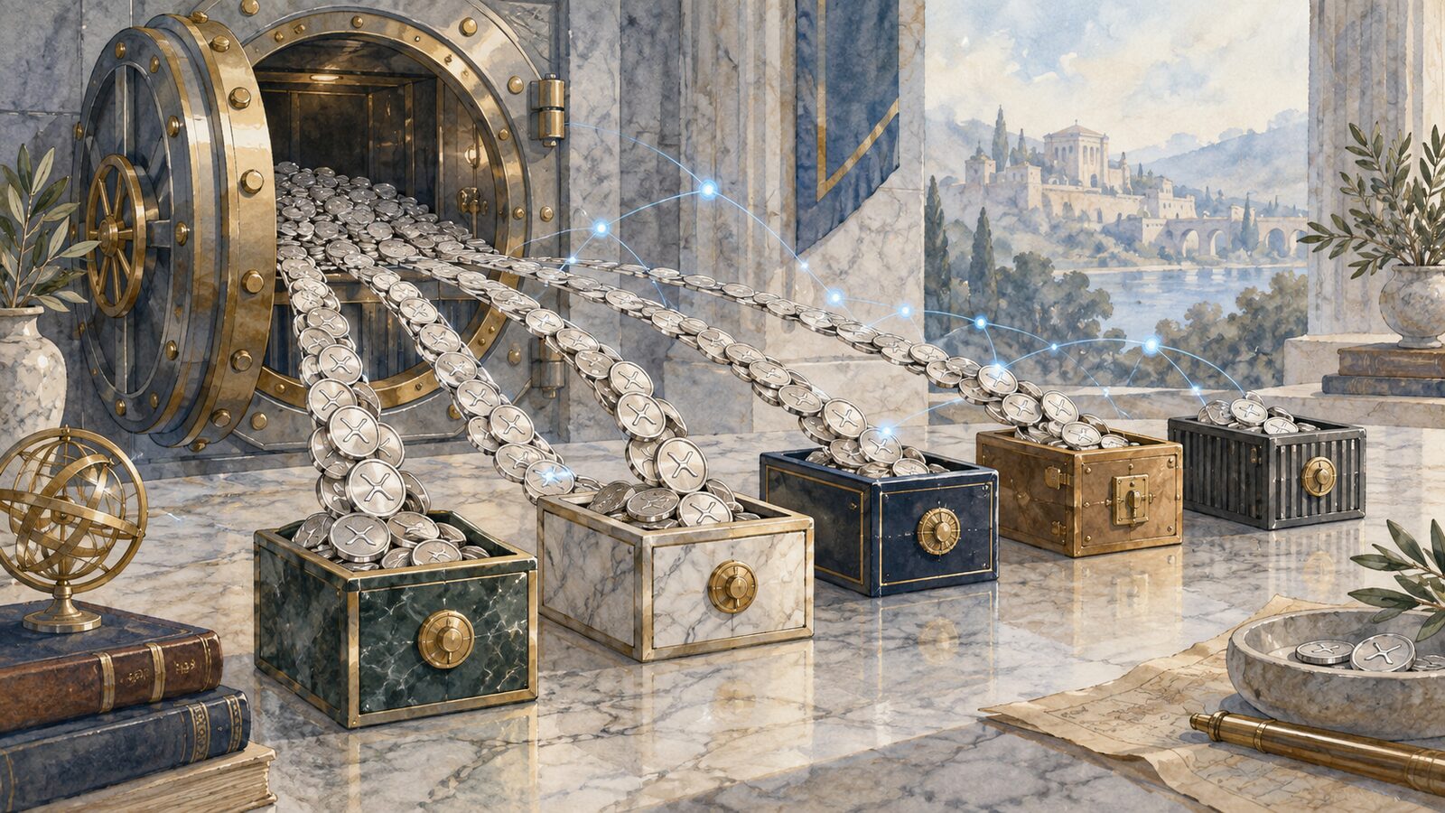 Uphold Transfers 500 Million XRP Worth $649M to Five Wallets