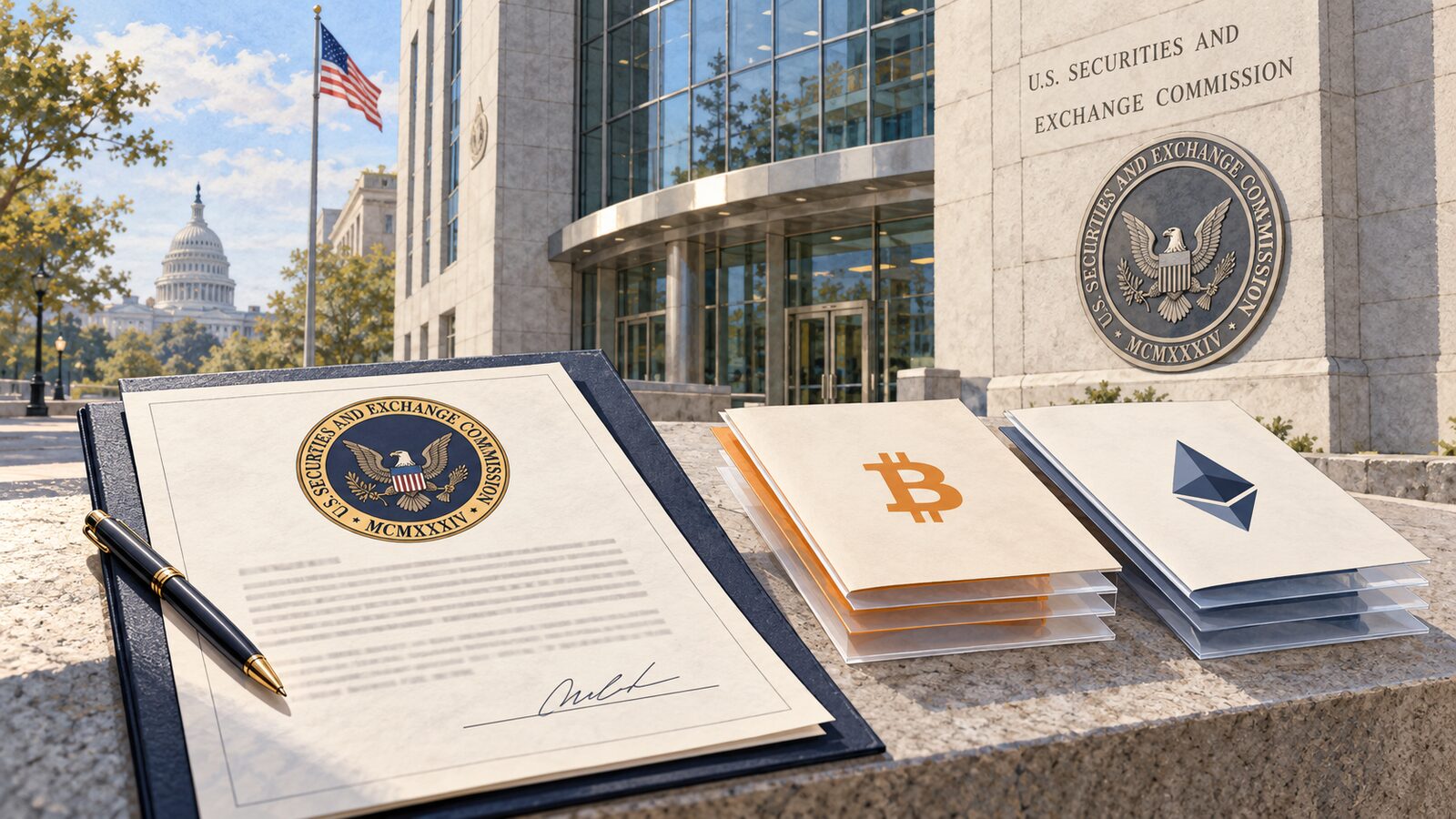 SEC разрешила листинг трехкратных ETF на биткоин и эфир